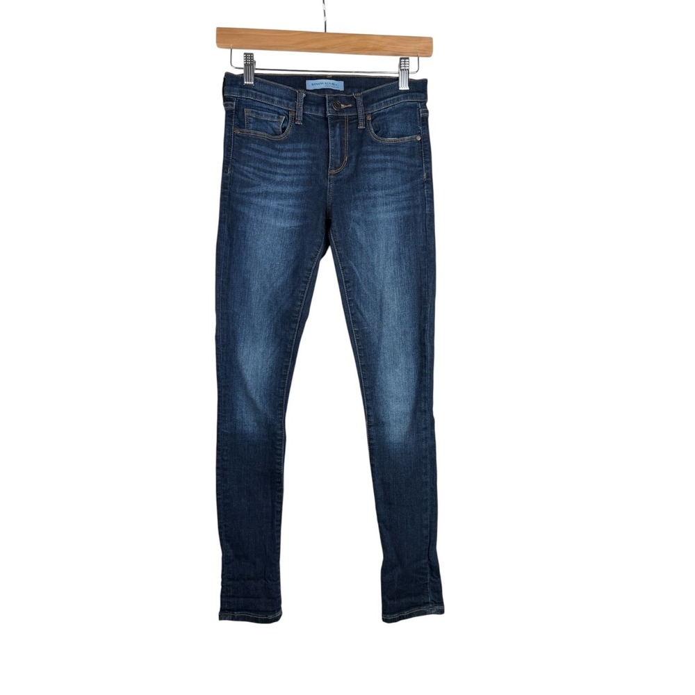 Banana Republic Skinny Jeans size 24 Petite Dark Wash Blue